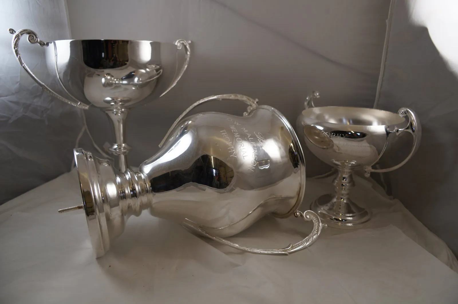 Restored and re-plated silver trophies and cups